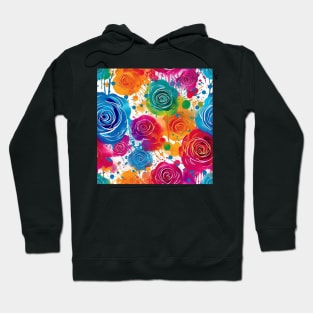 Rainbow flowers Hoodie